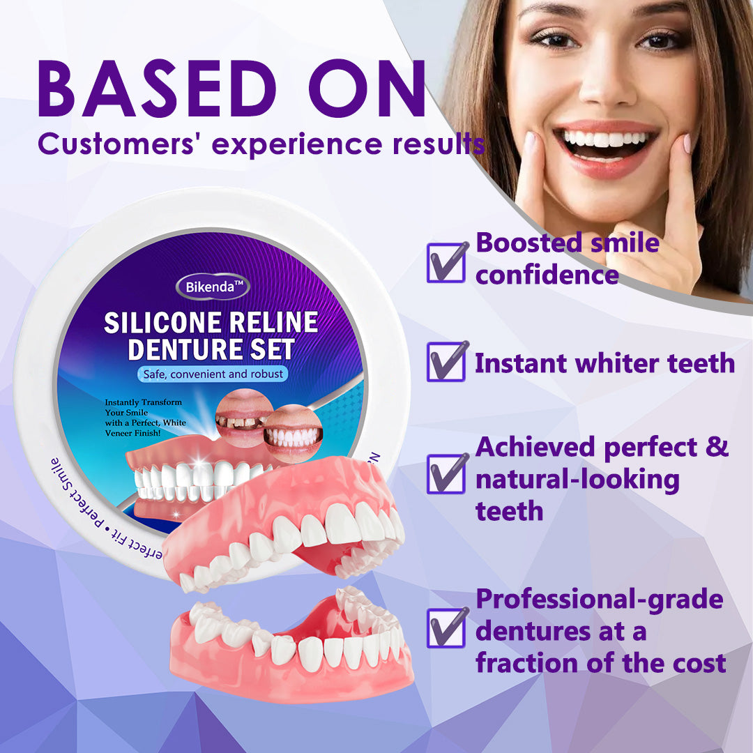Bikendaโข Silicone Reline Denture Set๏ผ๐ฅ๐๐ข๐ฆ๐ข๐ญ๐๐ ๐ญ๐ข๐ฆ๐ ๐๐ข๐ฌ๐๐จ๐ฎ๐ง๐ญ ๐๐๐ฌ๐ญ ๐๐ ๐ฆ๐ข๐ง๐ฎ๐ญ๐๐ฌ๐ฅ)๐