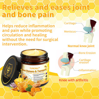 Turonu™ Bee Venom&Turmeric Arthritis Therapy Cream(👩‍🔬Specializing in orthopedic conditions and joint pain)💨