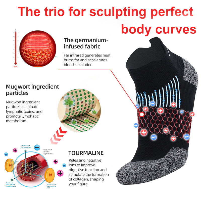 Baicloud Micro-vibration Massage Module Ionic Fiber Repair Socks 🧦【🔥Last day - 80% OFF🔥】